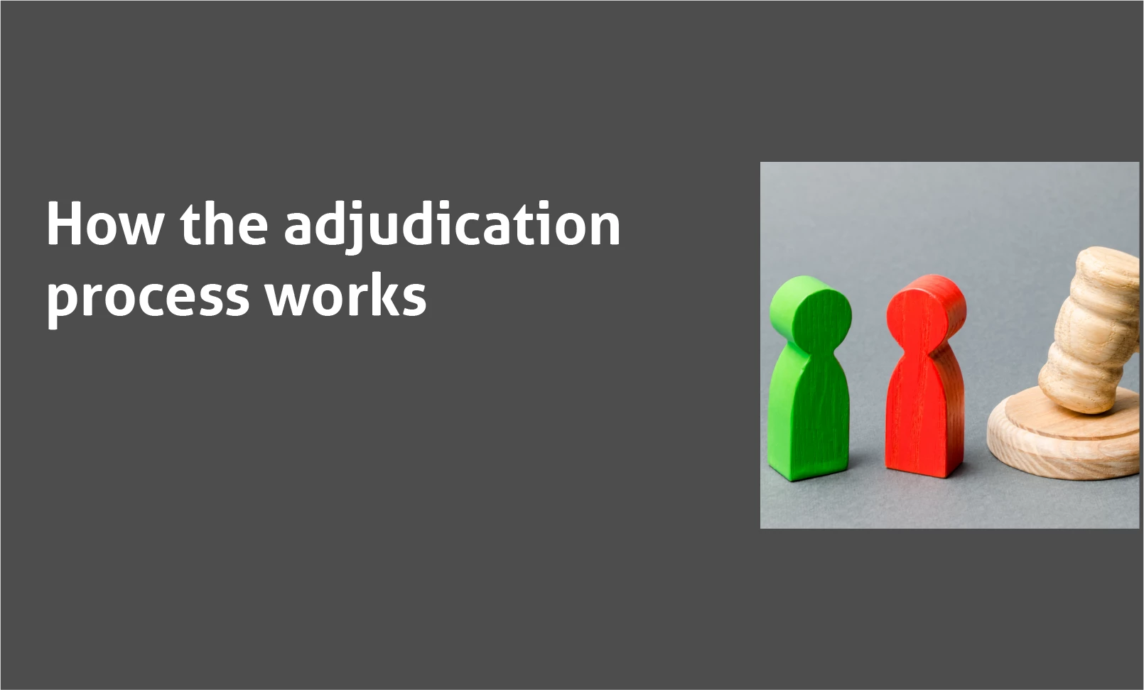 Adjudication process - SafeDeposits Scotland